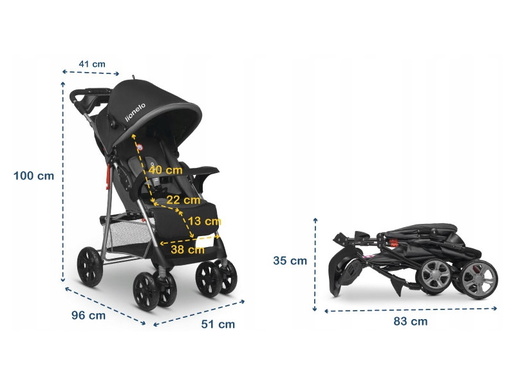 Lionelo dječja kolica EMMA PLUS siva + torba za mamu, 5g JAMSTVA