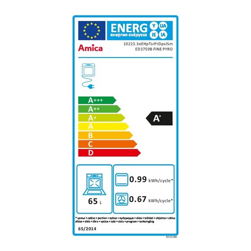 Amica pećnica ED3759B Fine Design