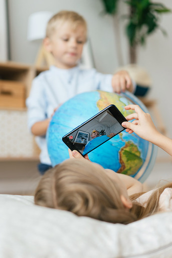 Globus 21cm Alaysky's LED svijetlo, HRV 2u1 mapa sa zvijezdama, IQ App P8