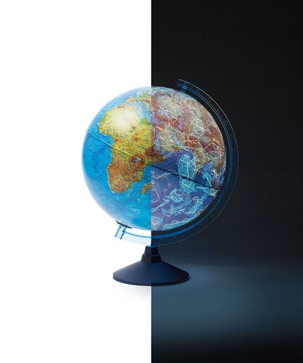 Globus 25cm Alaysky's LED svijetlo, HRV 2u1 mapa sa zvijezdama, IQ App P4