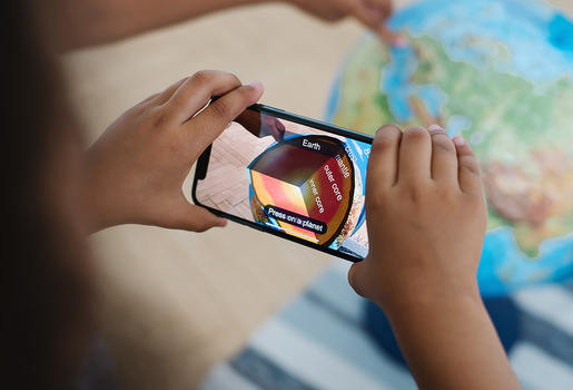 Globus 25cm Alaysky's LED svijetlo, HRV 2u1 mapa sa zvijezdama, IQ App P4