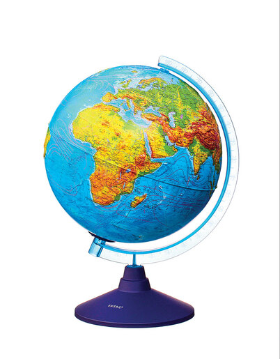 Globus 25cm Alaysky's reljefni LED svijetlo, HRV noćna mapa svijetla, IQ App P4