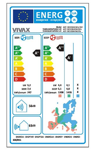 VIVAX COOL inverter klima uređaj ACP-18CH50AEMIs R32