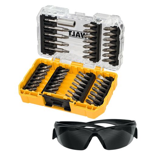 DEWALT 47-djelni set bit nastavaka + zaštitne naočale DT70703