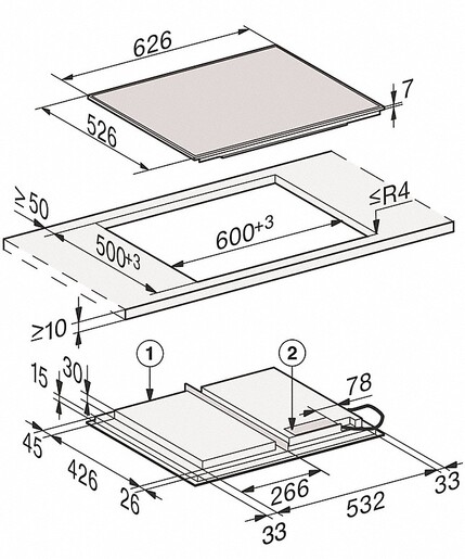 Miele ploča za kuhanje KM 7667 FR