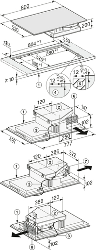 Miele ploča za kuhanje s integriranom napom KMDA 7476 FL