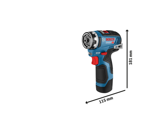 BOSCH Professional GSR 12V-35 FC (nastavak stezne glave)  akumulatorska bušilica-izvijač, solo alat u L-BOXX-u