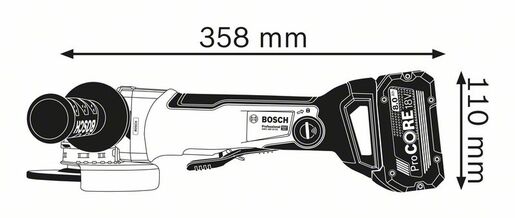 BOSCH Professional X-LOCK GWX 18V-10 SC kutna brusilica, solo alat u L-BOXX-u