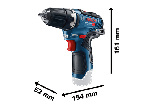 BOSCH Professional GSR 12V-35 akumulatorska bušilica-izvijač, solo alat u kartonu