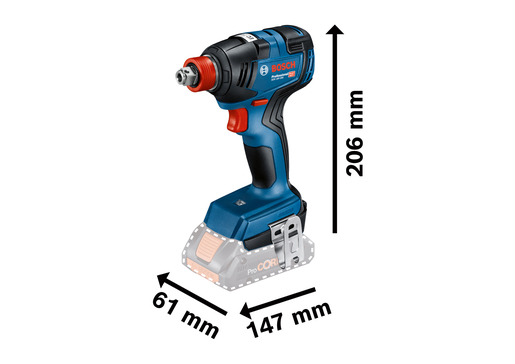 BOSCH Professional GDX 18V-200  akumulatorski udarni stezač, solo alat u kartonu
