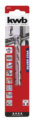KWB SILVER STAR HSS svrdlo za metal 6mm