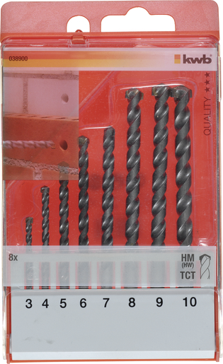 KWB HM-TCT set svrdla za beton 8/1,  3-10mm
