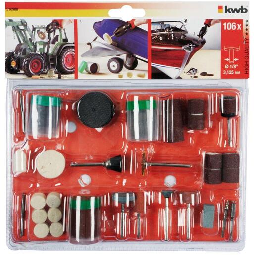 KWB Set pribora za brušenje, 105/1