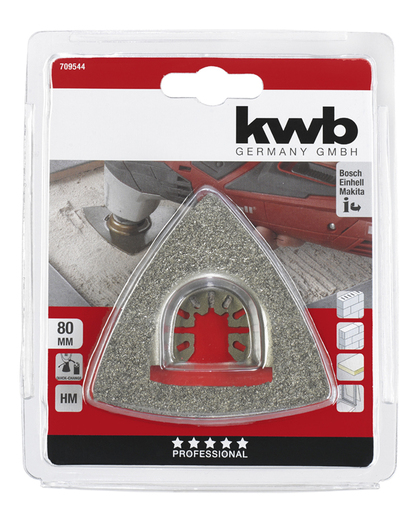 KWB Multi-tool trokutasti nastavak za grubo brušenje, 80mm