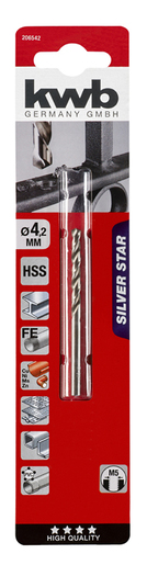 KWB SILVER STAR svrdlo za metal 4,2 mm, HSS, DIN 338