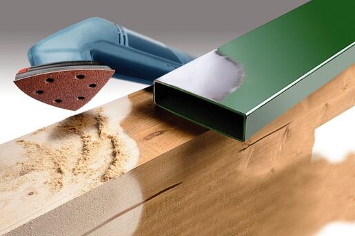 KWB Samoljepivi brusni papir za drvo i metal, trokutni 96 mm, GR 240, 5/1, QUICK-STICK