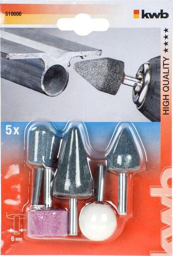 KWB Set brusnih nastavaka za bušilicu, 6 mm, 5/1