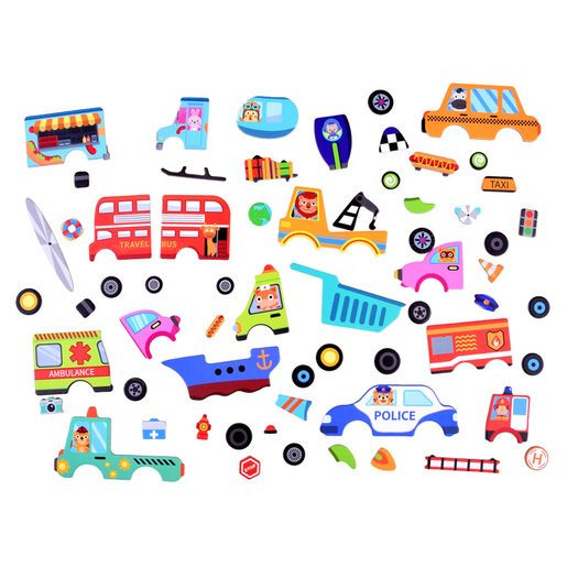 Magnetne puzzle - Vozila