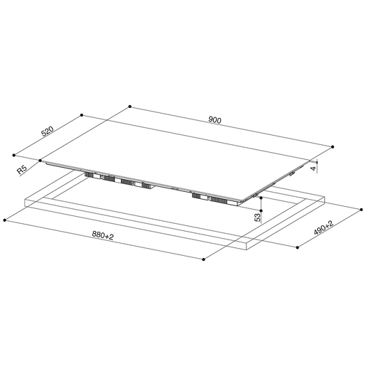 Faber indukcijska ploča za kuhanje FCH 95 BK KL
