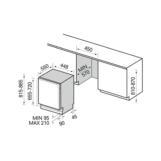 Midea perilica posuđa MID45S110-HR