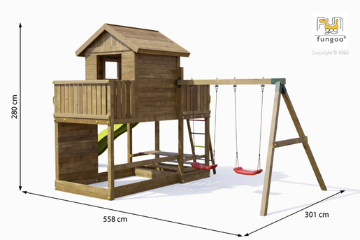 Fungoo drveno dječje igralište Set MARS