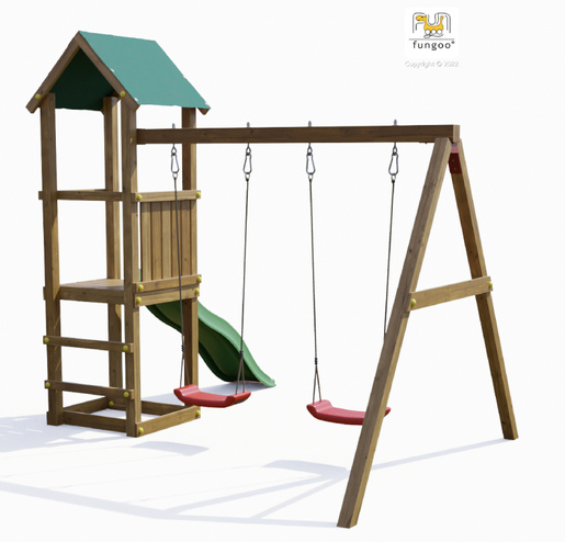Fungoo drveno dječje igralište Set LUCAS