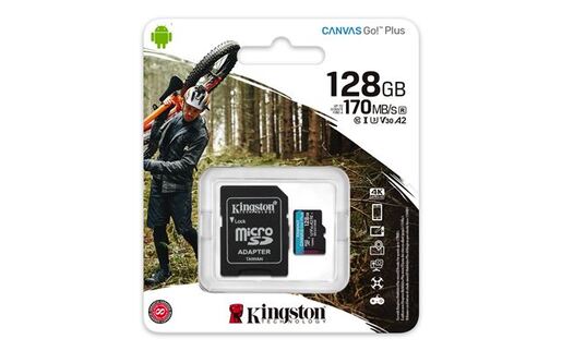 Memorijska kartica Kingston Canvas Plus GO microSD 128GB  + adapter