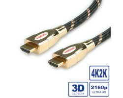 Roline GOLD HDMI Ultra HD kabel sa mrežom, M/M, 3.0m