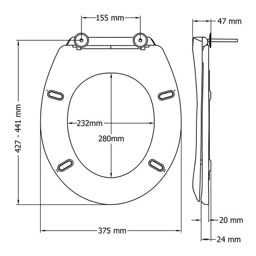 BEMIS Barletta 2200STX000 WC sjedalo