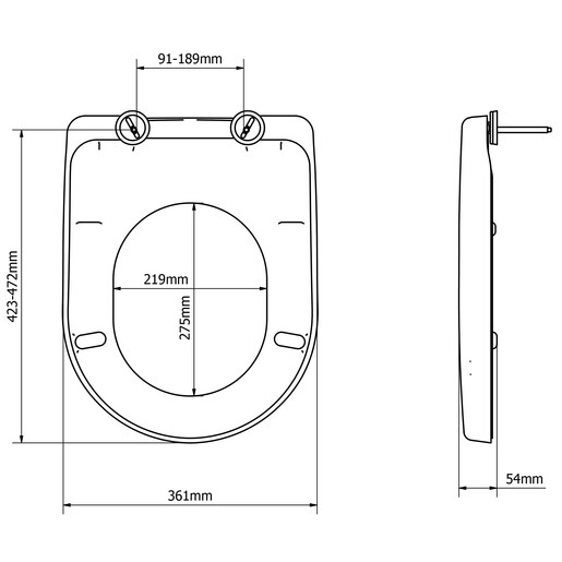 BEMIS Palermo soft close 2204SEL000 WC daska