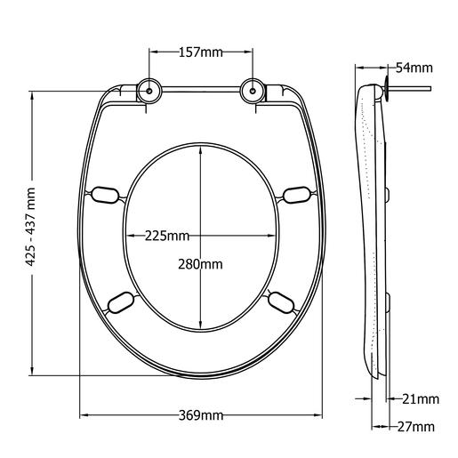 BEMIS Catina ultra fix 2202STXU000 WC sjedalo