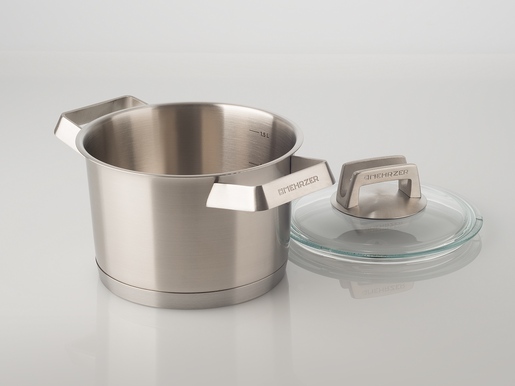 Mehrzer duboki lonac s poklopcem PREMIUM INOX 18/10 - 16 cm