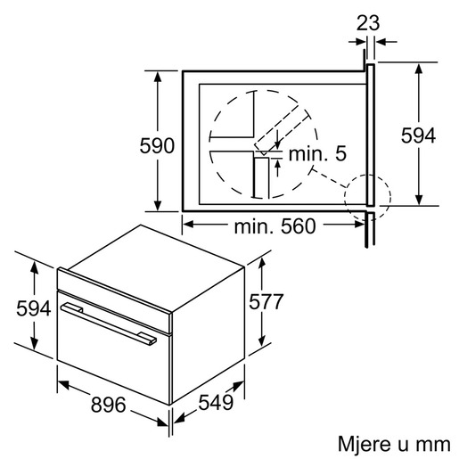 Bosch pećnica VBD5780S0