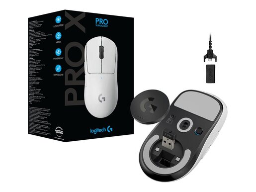 Logitech Pro X Superlight, bežični, optički miš, 25600dpi, bijeli, USB (910-005942)