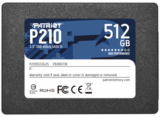 SSD 512GB Patriot P210 2.5" (P210S512G25)