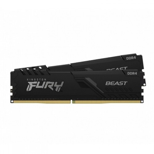 Memorija Kingston 32GB (2x16GB) DDR5 5600MHz, FURY Beast Black, U-DIMM (KF556C40BBK2-32)