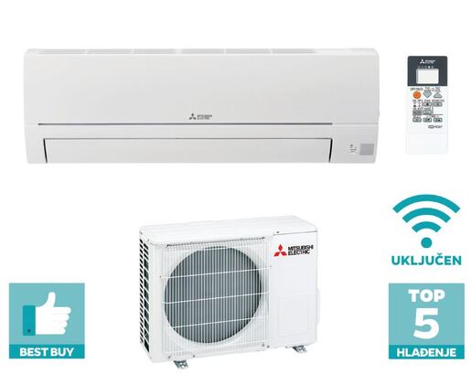 Mitsubishi Electric Standard Eco Inverter klima uređaj MSZ-HR35VFK/MUZ-HR35VF + WIFI
