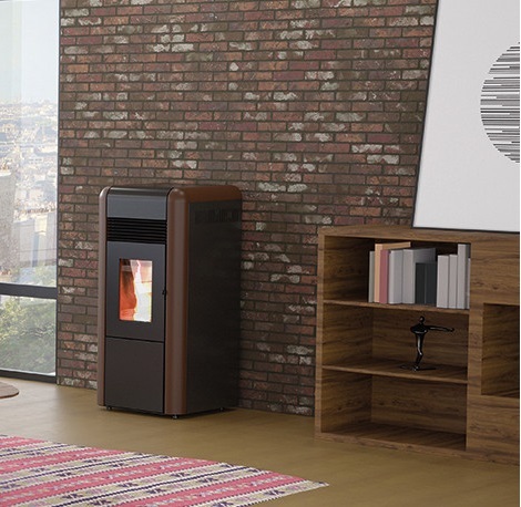 Alfa peć na pelete DINO 27 ECO DESIGN smeđa