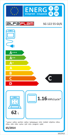 Alfa štednjak SG 122 55 GI/6 R,2PLIN+2 EL.