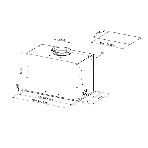Faber INKA LUX PREMIUM BK MATT A70 KL