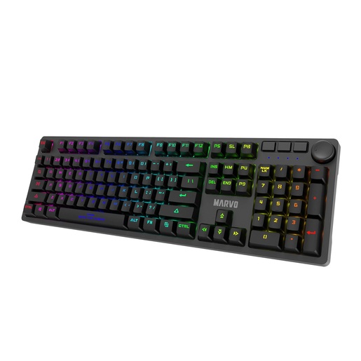 MARVO KG954 mehanička tipkovnica, RGB, Blue switch, crna