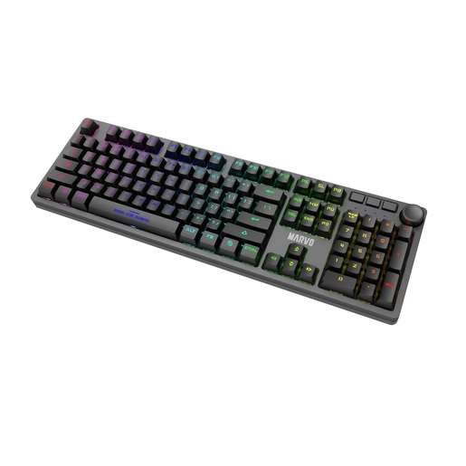 MARVO KG954 mehanička tipkovnica, RGB, Blue switch, crna