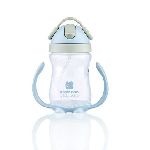 Kikka Boo bočica sa slamkom 300 ml, plava