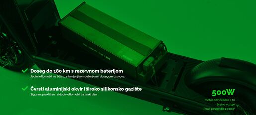 MS ENERGY električni romobil e21, bijeli