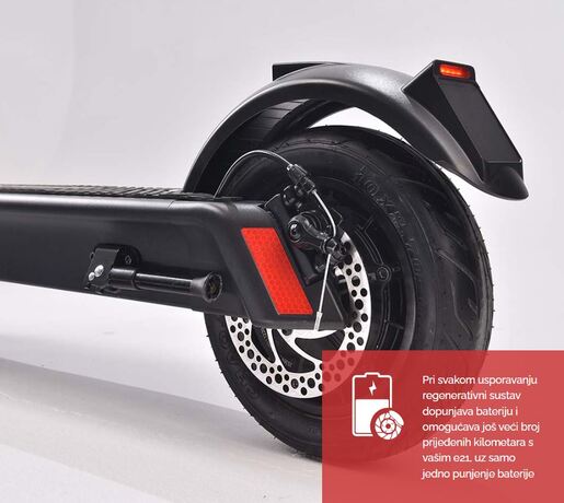 MS ENERGY električni romobil e21, crni