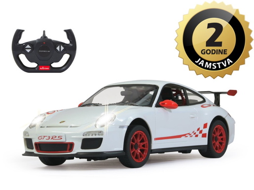 Jamara auto na daljinsko upravljanje Porsche GT3 RS, bijeli 1:14