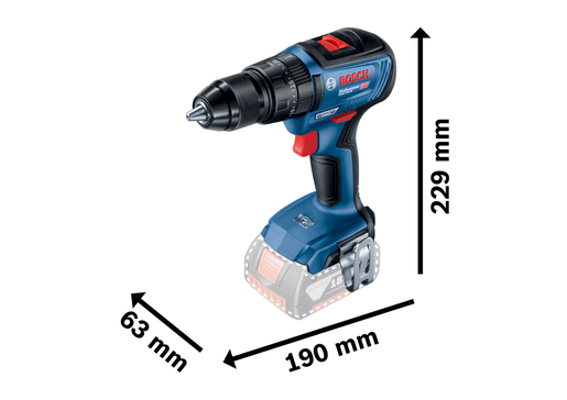 BOSCH Professional GSB 18V-50 akumulatorska udarna bušilica, solo alat u kartonu