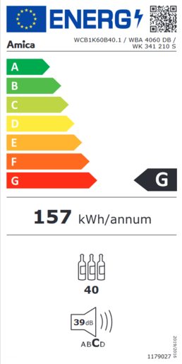 Amica vinski hladnjak WCB1K60B40.1