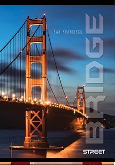 Bilježnica STREET GOLD MIX, B5 geometrija, 16 listova, meki uvez