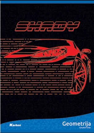 Bilježnica KARBON MIX, B5 geometrija, 16 listova, meki uvez